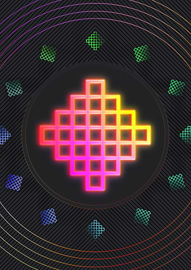 Neon Magic Seal Sign Sigil