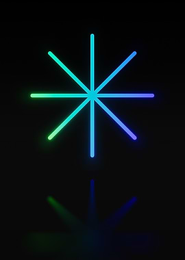 Neon Glyph Mandala Rune