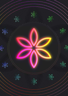 Neon Magic Seal Sign Sigil