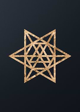 Gold Sacred Geometry Glyph