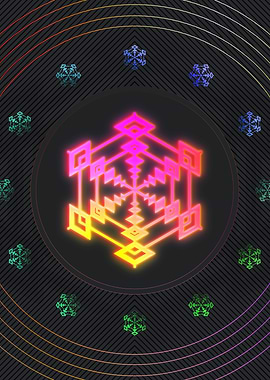 Neon Magic Seal Sign Sigil