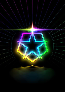 Neon Magic Seal Sign Sigil