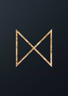 Gold Glyph Mandala Rune