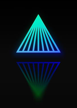 Neon Sacred Geometry Glyph