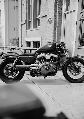Black White Motorcycle