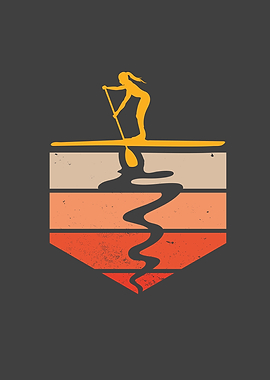 Retro Stand Up Paddling