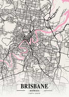 Brisbane Map Australia