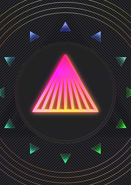 Neon Geometric Glyph Sigil