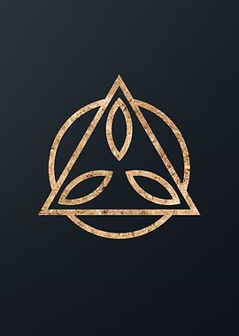 Gold Geometric Glyph Sigil