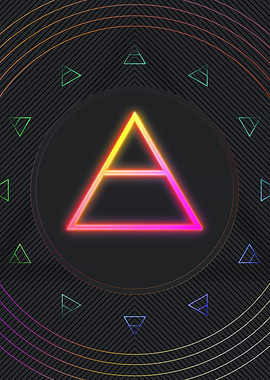 Neon Geometric Glyph Sigil