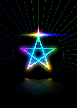 Neon Geometric Glyph Sigil