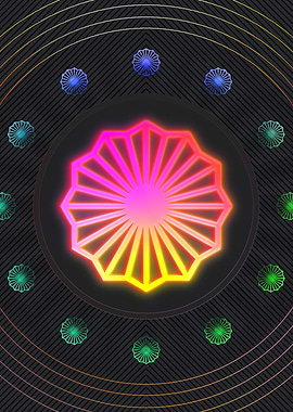 Neon Magic Seal Sign Sigil