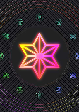 Neon Glyph Mandala Rune