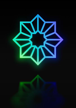 Neon Geometric Glyph Sigil