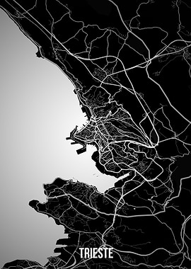 Trieste dark map