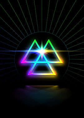 Neon Geometric Glyph Sigil