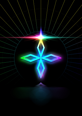 Neon Glyph Mandala Rune
