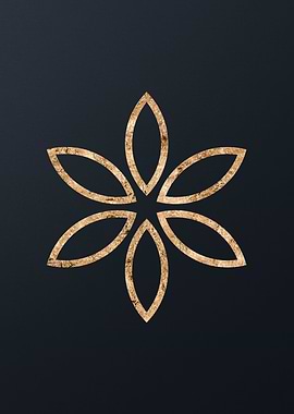 Gold Geometric Glyph Sigil