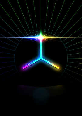 Neon Glyph Mandala Rune