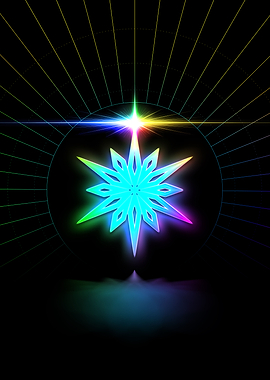 Neon Glyph Mandala Rune