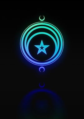 Neon Magic Seal Sign Sigil