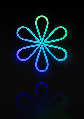 Neon Geometric Glyph Rune