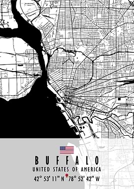 BUFFALO MAP USA