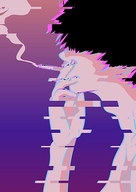 Smoking Anime Boy Glitch
