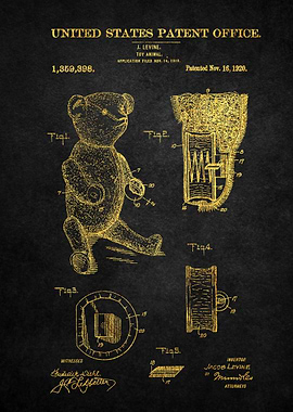 23 eddy Bear Patent Poste