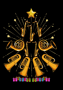 Christmas Tuba Tree Music
