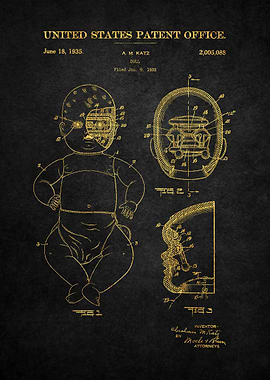 34 Doll Patent Poster 193