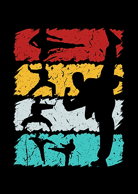 Retro Taekwondo Karate