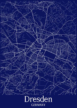 Dresden City Map Germany