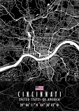 CINCINNATI MAP USA