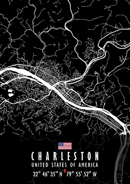 CHARLESTON MAP USA