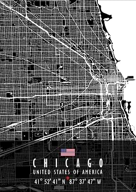 CHICAGO MAP USA