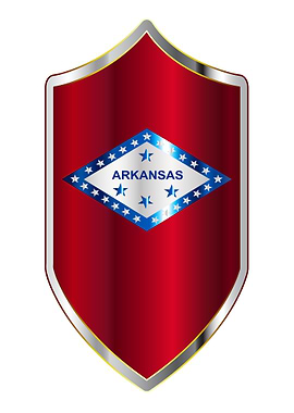 Arkansas State Flag Shield