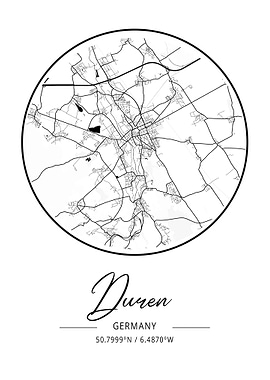 Duren City Map Germany