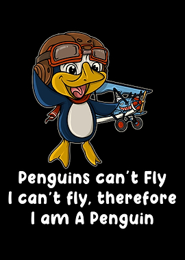 I Am A Penguin Funny Anima