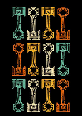 Retro Car Mechanic Tuner