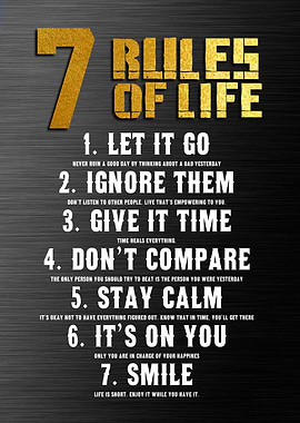 7 rules of life