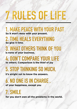 7 rules of life
