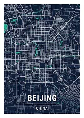 Beijing City Map China