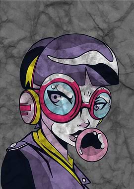 Funny Anime Girl Bubblegum