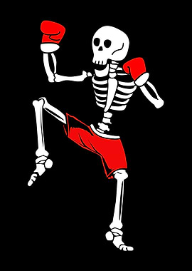 Muay Thai Skeleton