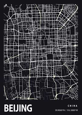 Beijing City Map China