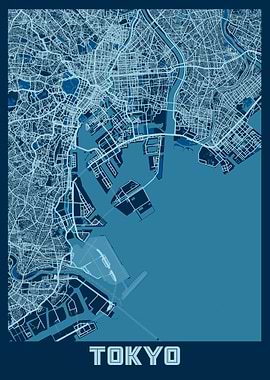 Tokyo City Map Japan