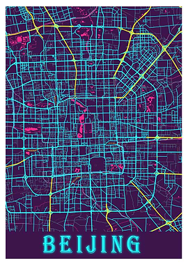 Beijing City Map China