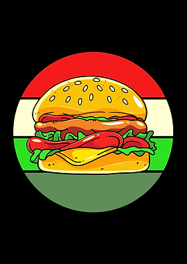 Cheeseburger Retro