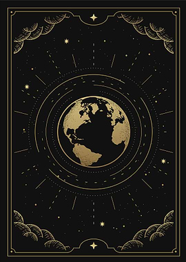 Tarot card the world